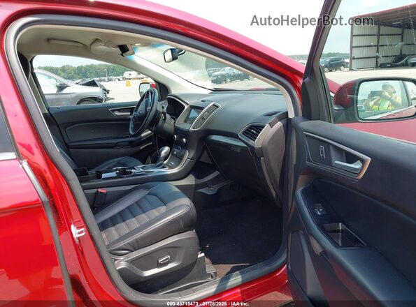 2FMPK4J99GBB30893 2016 FORD EDGE Red Vista interior delantera