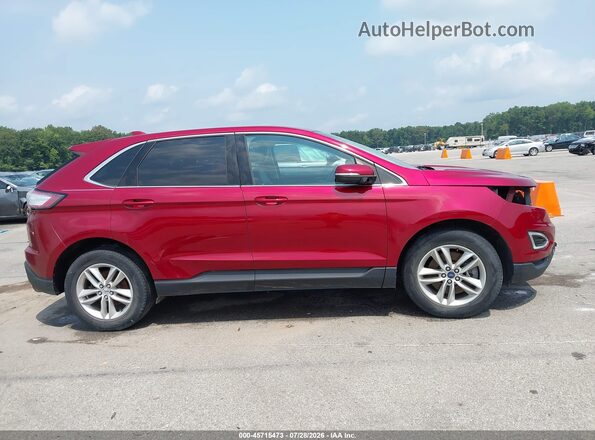 2FMPK4J99GBB30893 2016 FORD EDGE Red Vista interior de 360 grados