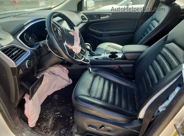2FMPK4J99GBB57334 2016 FORD EDGE Silver Вид салону спереду