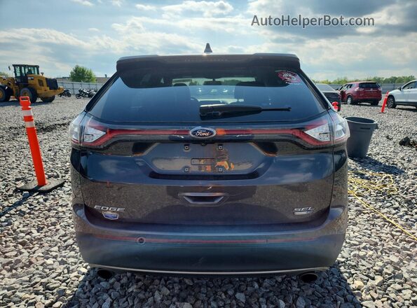 2FMPK4J99GBB70259 2016 FORD EDGE Charcoal უკანა ხედი