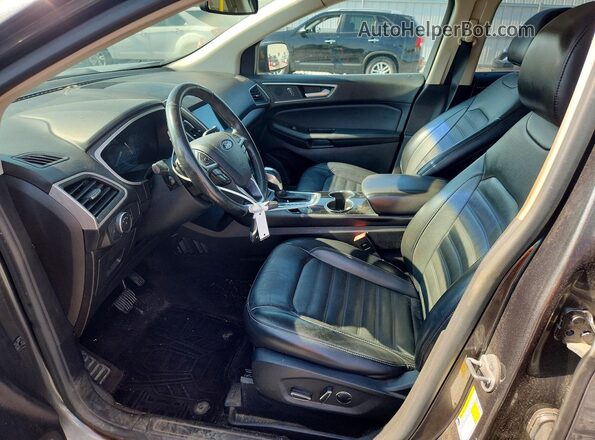 2FMPK4J99GBB70259 2016 FORD EDGE Charcoal წინა სალონის ხედი