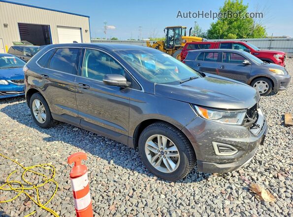 2FMPK4J99GBB70259 2016 FORD EDGE Charcoal წინა მარჯვენა