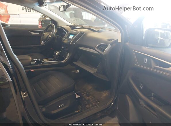 2FMPK4J99HBC01995 2017 FORD EDGE Черный Вид салона спереди