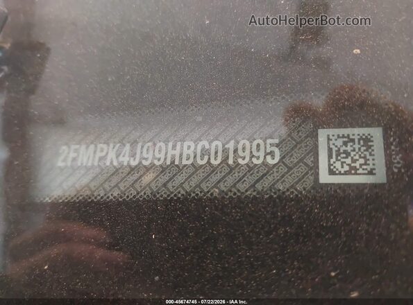 2FMPK4J99HBC01995 2017 FORD EDGE Черный Вид подкапотного пространства