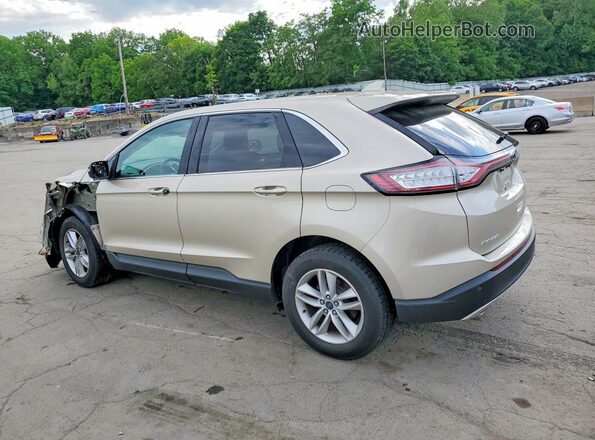 2FMPK4J99HBC55118 2017 FORD EDGE Gold Trasero izquierdo