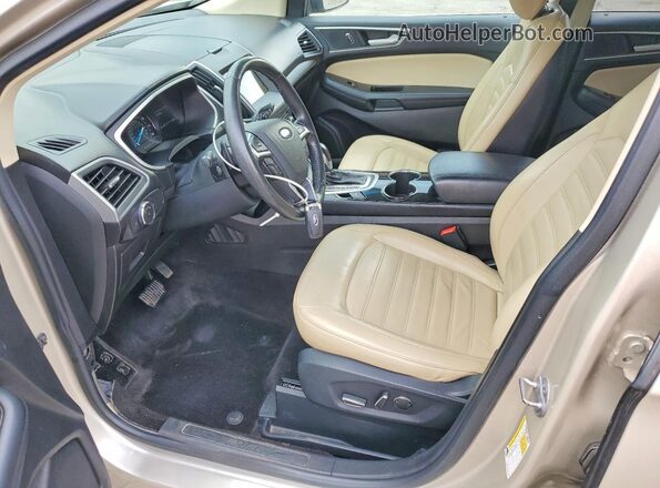 2FMPK4J99HBC55118 2017 FORD EDGE Gold Vista interior delantera