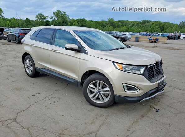 2FMPK4J99HBC55118 2017 FORD EDGE Gold Delantero derecho