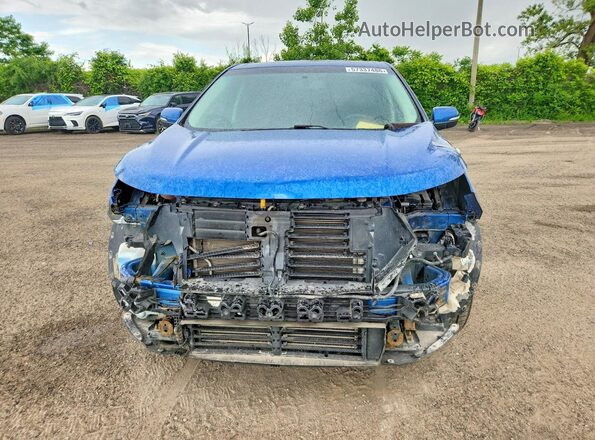 2FMPK4J99JBB08352 2018 FORD EDGE Blue Դիմացի տեսք