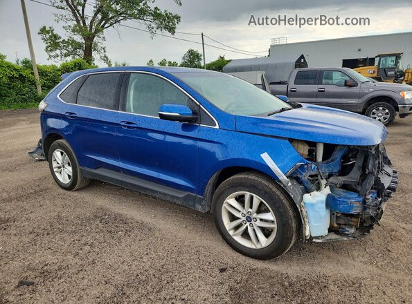 2FMPK4J99JBB08352 2018 FORD EDGE Blue Առջևի աջ