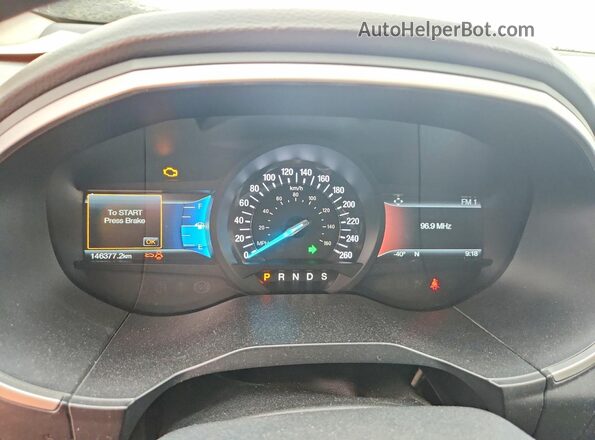 2FMPK4J99JBB08352 2018 FORD EDGE Blue Սարքավորումների վահանակի տեսք