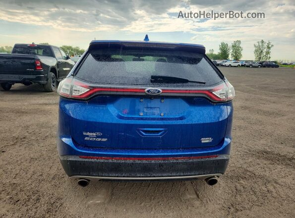 2FMPK4J99JBB08352 2018 FORD EDGE Blue Հետևի տեսք