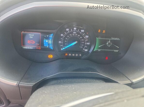 2FMPK4J99JBC46831 2018 FORD EDGE Silver Vista del cuadro de instrumentos