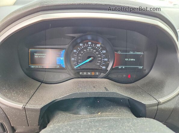 2FMPK4J99KBB01287 2019 FORD EDGE White Widok zestawu wskaźników