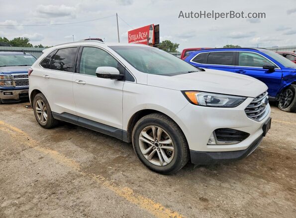 2FMPK4J99KBB01287 2019 FORD EDGE White Przód prawy