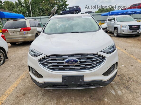 2FMPK4J99KBB01287 2019 FORD EDGE White Widok z przodu