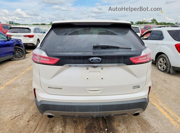 2FMPK4J99KBB01287 2019 FORD EDGE White Widok z tyłu