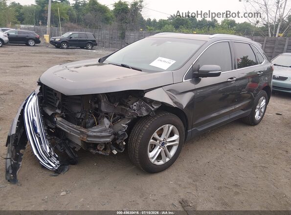 2FMPK4J99KBC37743 2019 FORD EDGE Gray Առջևի ձախ երեք քառորդ տեսարան