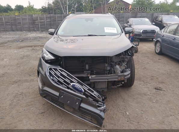 2FMPK4J99KBC37743 2019 FORD EDGE Gray Դիմացի տեսք