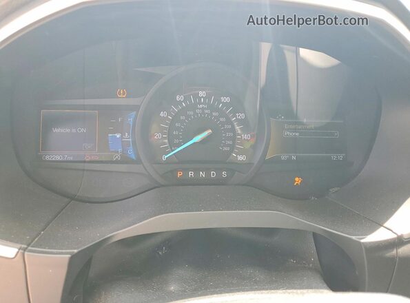 2FMPK4J99KBC73299 2019 FORD EDGE White ხელსაწყოთა პანელის ხედი