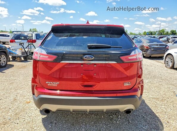 2FMPK4J99LBA06827 2020 FORD EDGE Red Вид ззаду