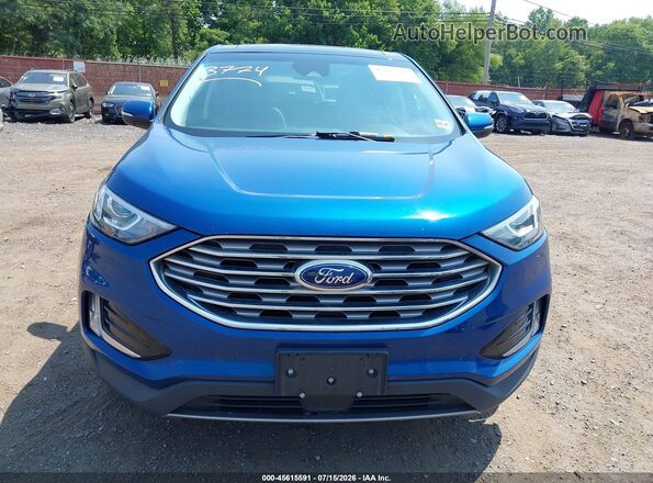 2FMPK4J99LBA61309 2020 FORD EDGE Dark Blue Instrument cluster view