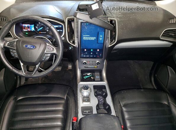 2FMPK4J99MBA59416 2021 FORD EDGE Серебряный Вид панели приборов