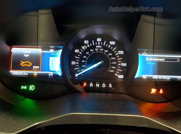 2FMPK4J99NBA97360 2022 FORD EDGE Black Instrument cluster view
