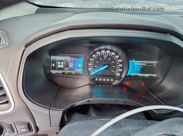 2FMPK4J99PBA28896 2023 FORD EDGE White ხელსაწყოთა პანელის ხედი