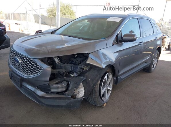 2FMPK4J99RBA04262 2024 FORD EDGE Gray Передня ліва чверть