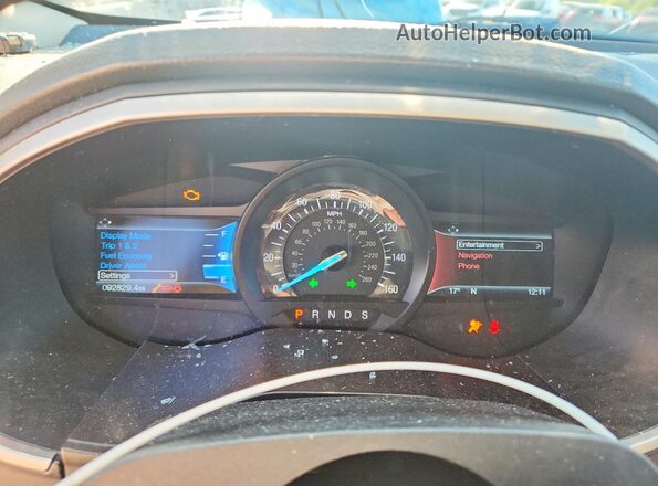 2FMPK4J9XGBC01373 2016 FORD EDGE White Instrument cluster view