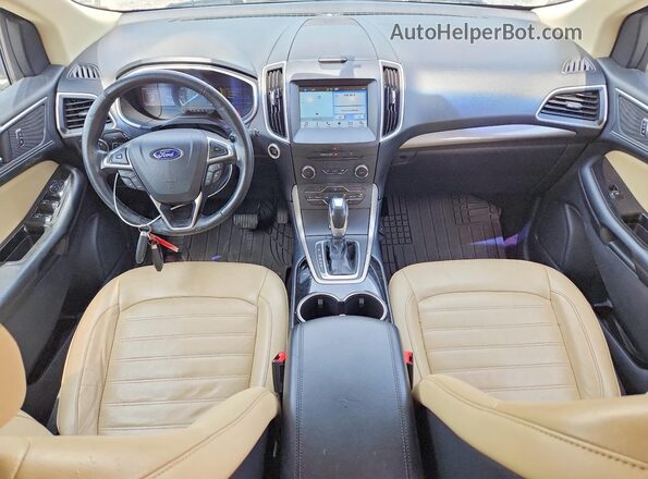 2FMPK4J9XHBB71423 2017 FORD EDGE Кремовый Вид панели приборов