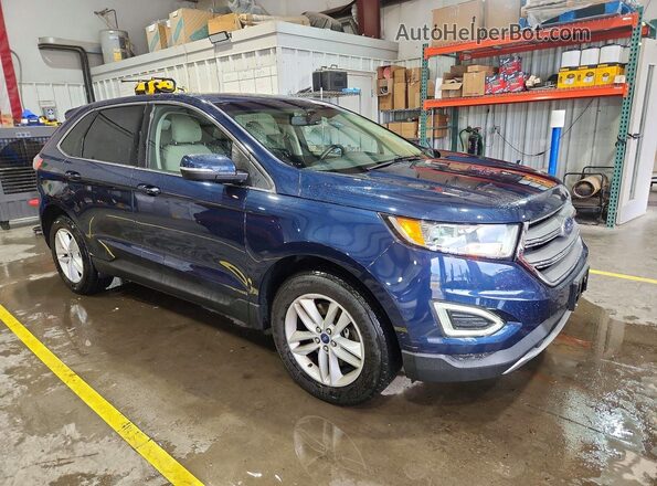 2FMPK4J9XHBC47903 2017 FORD EDGE Blue Przód prawy