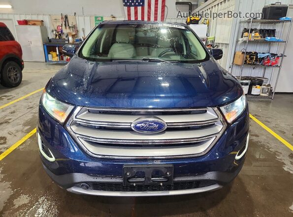 2FMPK4J9XHBC47903 2017 FORD EDGE Blue Widok z przodu