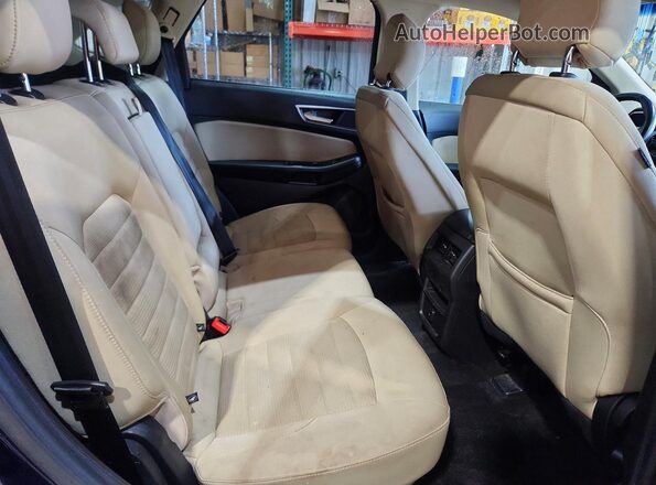 2FMPK4J9XHBC47903 2017 FORD EDGE Blue Widok wnętrza z tyłu