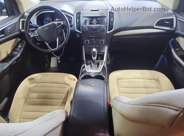 2FMPK4J9XHBC47903 2017 FORD EDGE Blue Widok deski rozdzielczej