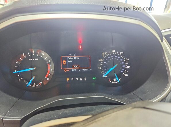 2FMPK4J9XHBC47903 2017 FORD EDGE Blue Widok zestawu wskaźników