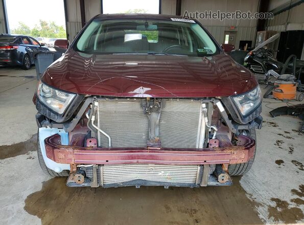 2FMPK4J9XJBC11523 2018 FORD EDGE Burgundy Դիմացի տեսք