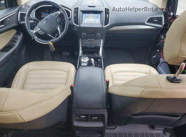 2FMPK4J9XKBB30992 2019 FORD EDGE Burgundy Вид панелі приладів