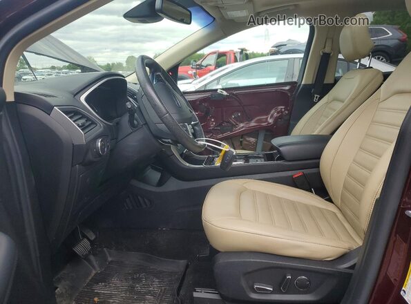 2FMPK4J9XKBB30992 2019 FORD EDGE Burgundy Вид салону спереду