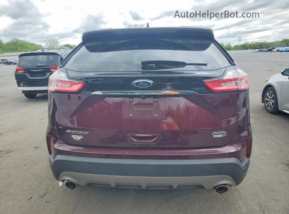 2FMPK4J9XKBB30992 2019 FORD EDGE Burgundy Вид ззаду