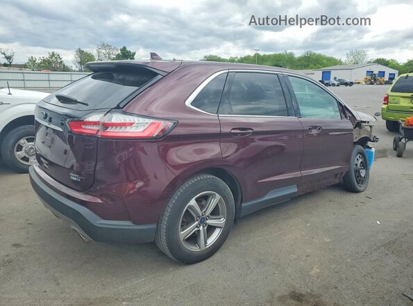 2FMPK4J9XKBB30992 2019 FORD EDGE Burgundy Задня права чверть