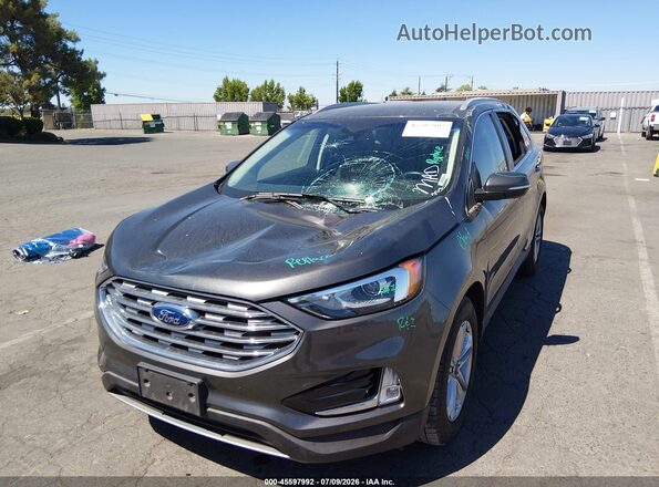 2FMPK4J9XKBB70196 2019 FORD EDGE Серый Вид спереди