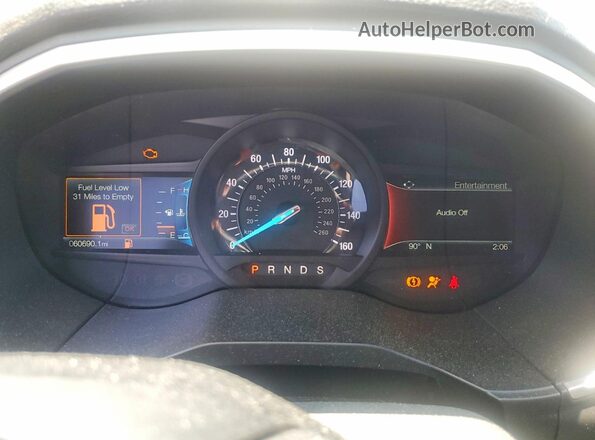 2FMPK4J9XLBA01619 2020 FORD EDGE Gray Widok zestawu wskaźników