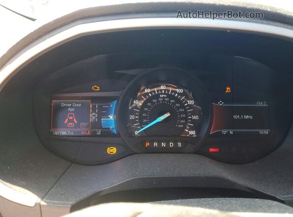 2FMPK4J9XLBA41781 2020 FORD EDGE Silver Instrument cluster view