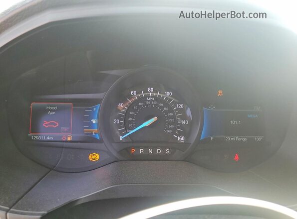 2FMPK4J9XNBA55134 2022 FORD EDGE Черный Вид щитка приборов