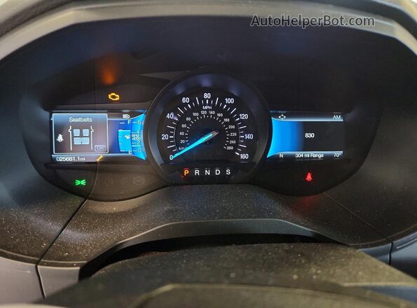 2FMPK4J9XNBA82611 2022 FORD EDGE Gray Widok zestawu wskaźników