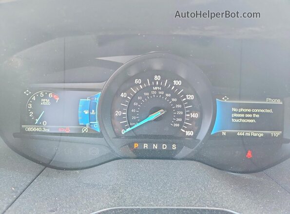2FMPK4J9XNBA91728 2022 FORD EDGE White Widok zestawu wskaźników