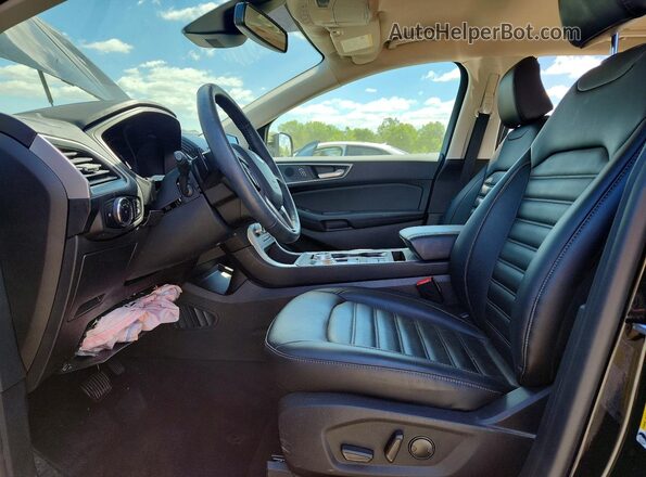 2FMPK4J9XRBA40753 2024 FORD EDGE Black Widok wnętrza z przodu