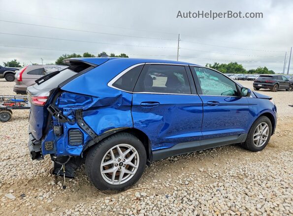 2FMPK4J9XRBA72263 2024 FORD EDGE Синий Задняя правая четверть