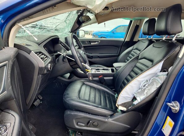 2FMPK4J9XRBA72263 2024 FORD EDGE Синий Вид салона спереди